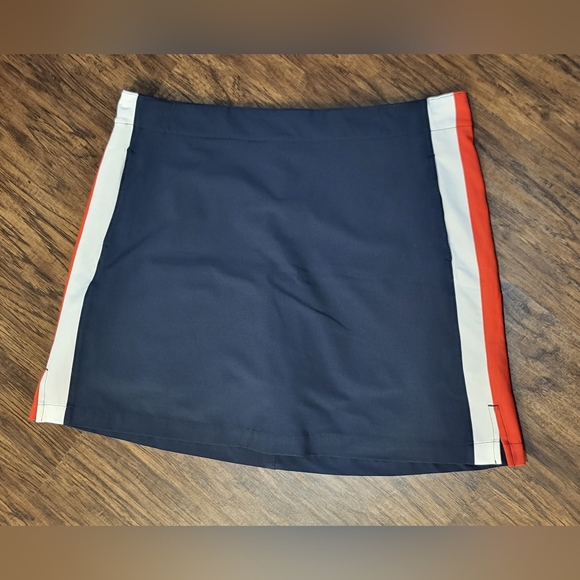 Lady Hagen Pants - Lady Hagan Navy With Red and White Stripes Golf Skort Size 12.